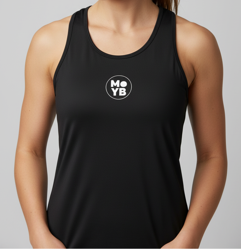 MoYB Womens Racerback Vest Black