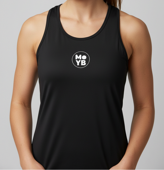 MoYB Womens Racerback Vest Black